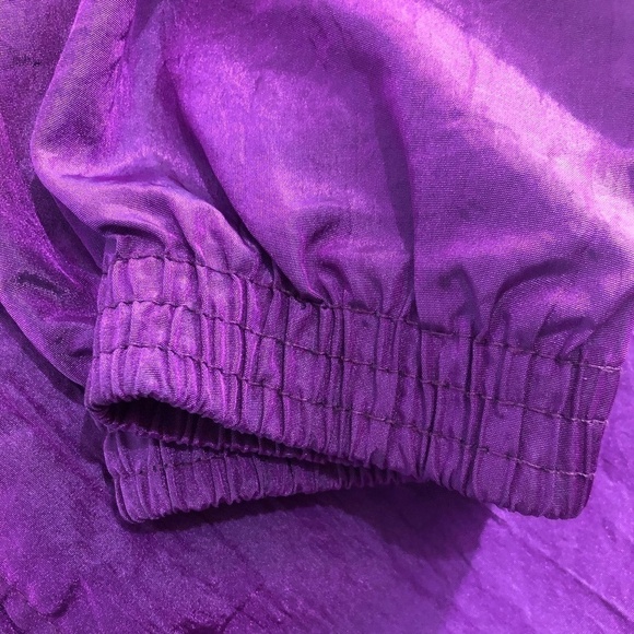 VINTAGE AVIA Windbreaker Jacket Women's Oversized Small Purple Long Lightweight - Picture 9 of 11